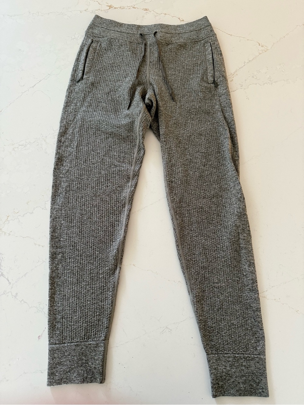 Lululemon Merino Wool Blend Heather Gray Jogger Pants Size 4